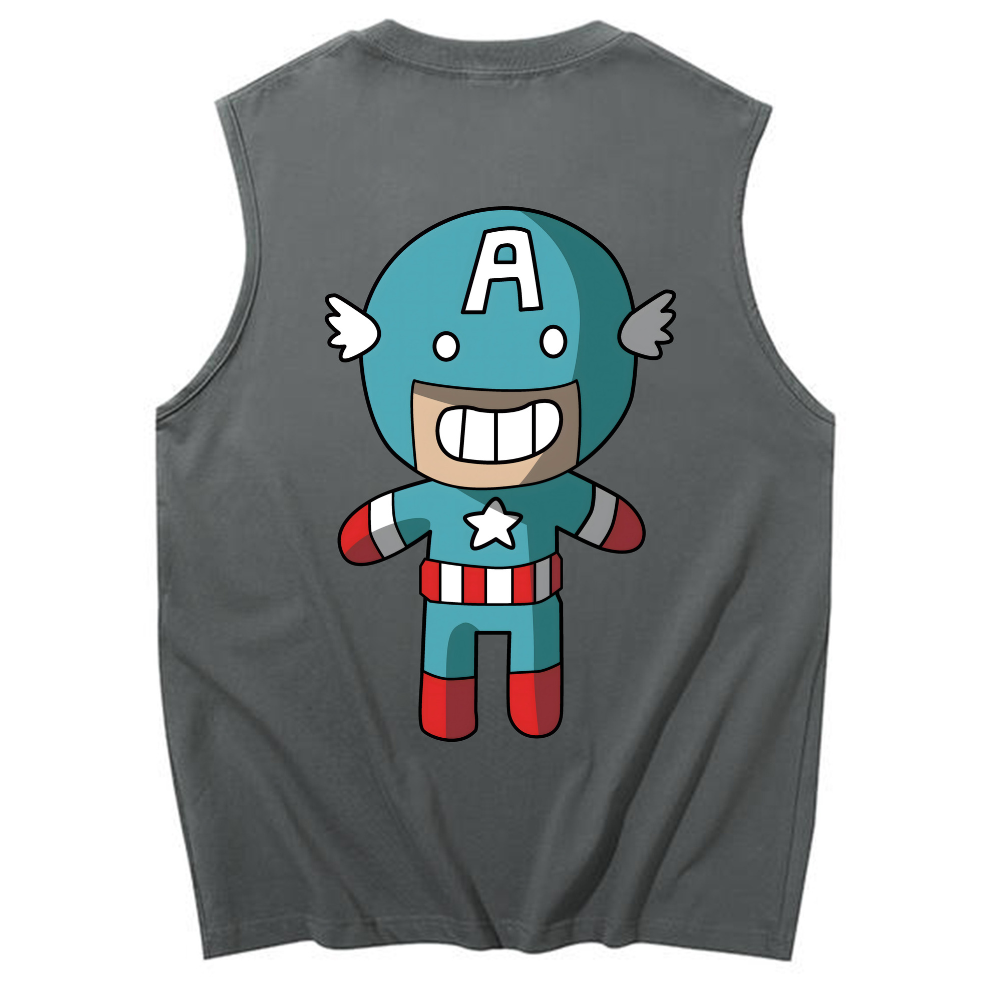 （画像用） アベンジャーズ The Avengers コットン100％タンクトップ（背面プリント）